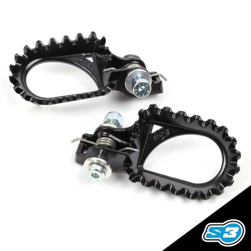 [ESK-743-B] S3 - Footpegs, Hard Rock, Steel, Trials, ESK-743-B