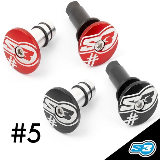 S3 - Bar Ends, #5, 12mm, Trials/Enduro, HA-END5-12