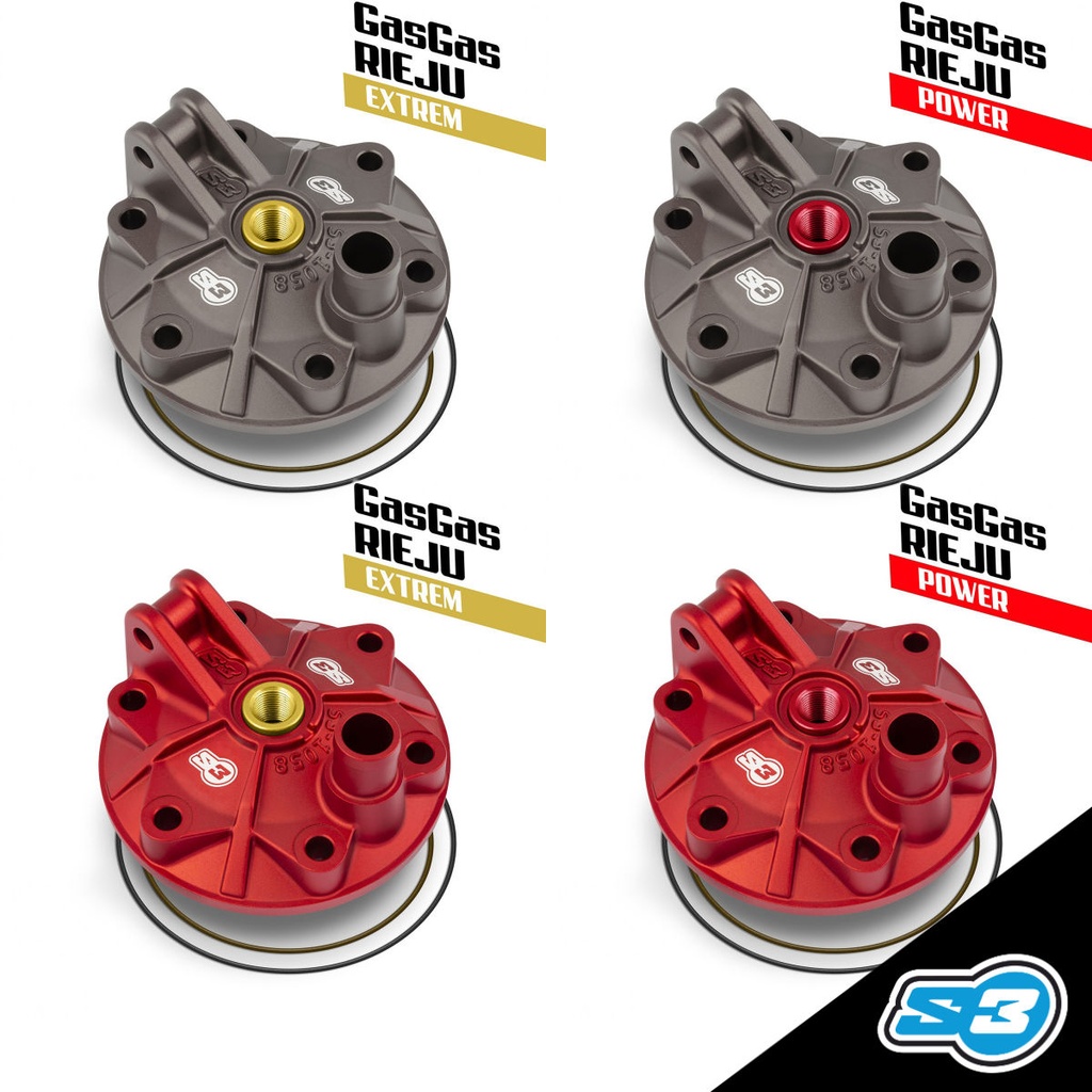 S3 - Kit, Cylinder Head, Enduro, RIEJU/GasGas, 18-Up