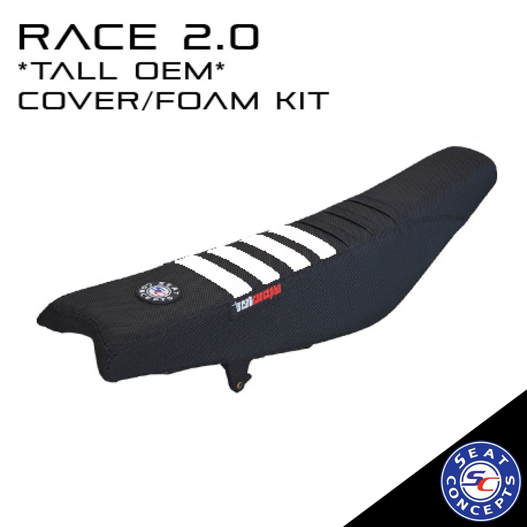 Seat Concepts - Kit, Seat, Cover/Foam, "Tall", Race 2.0, GasGas/RIEJU, 21-9252-20-10006 (Limited Stock)