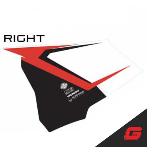 [RIEJU-BE95110GG-CLJ-1] RJ - Sticker, Number Plate, Right, GasGas 18-19, BE95110GG-CLJ-1