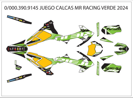 [RIEJU-0/000.390.9145] RJ - MR RACING GREEN DECAL SET 2024, 0/000.390.9145