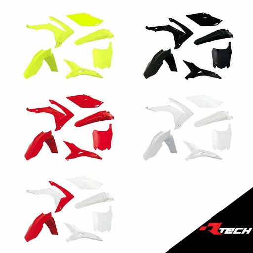 RTech R-KITCRF-RS0-518 Plastic Kit - Honda CRF-R Models (2013 to 2017) - 6 PCS - (Black)