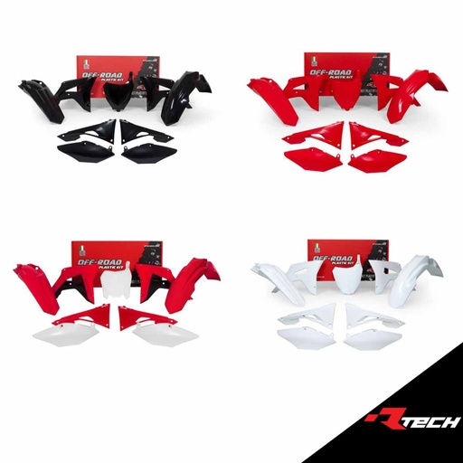 RTech R-KITCRF-RS0-599 Plastic Kit - Honda CRF-R Models (2017 to 2018) - 6 PCS - (CRF Red)