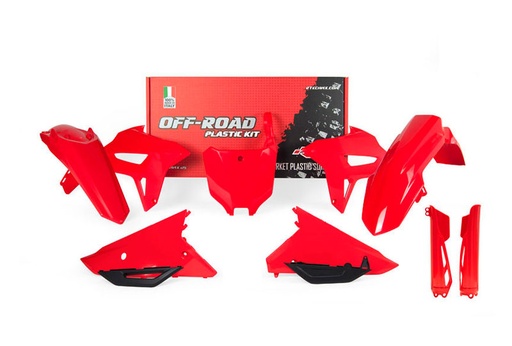 [RTECH-R-KITCRF-RS0-721] RTech Full Plastic Kit for Honda CRF-R/CRF-RWE Models (2021 to 2024) - 7 PCS - (CRF Red)