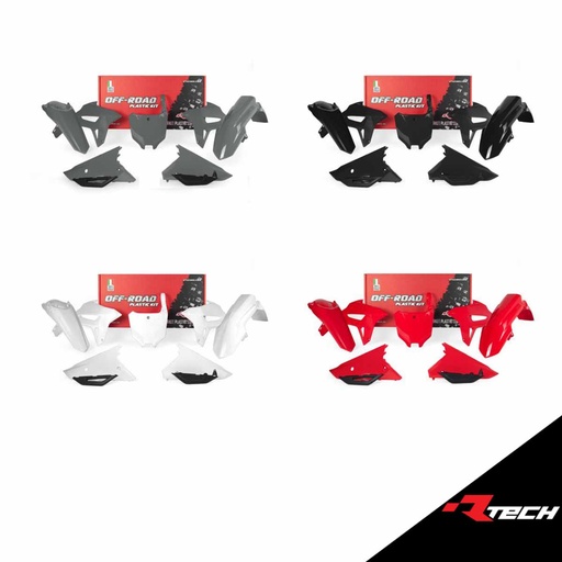 RTech R-KITCRF-RS0-521 Plastic Kit - Honda CRF-R/CRF-RWE Models (2021 to 2024) - 6 PCS - (CRF Red)