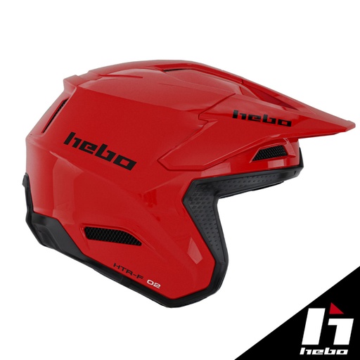 Hebo - Helmet, Zone Pro, Monocolor, Red, Trial, HC1031R