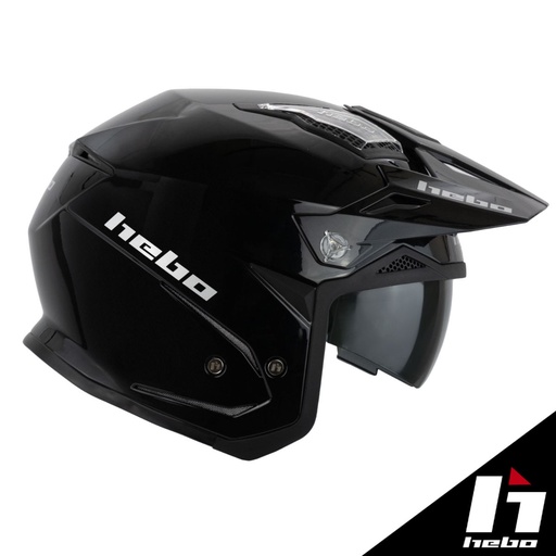 Hebo - Helmet, Zone 5, Monocolor, Glossy Black, Trial, HC1129N