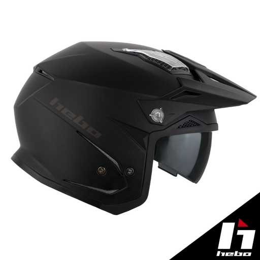 Hebo - Helmet, Zone 5, Monocolor, Black Matte, Trial, HC1131N
