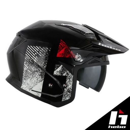 Hebo - Helmet, Zone 5, H Type, Black, Trial, HC1140N