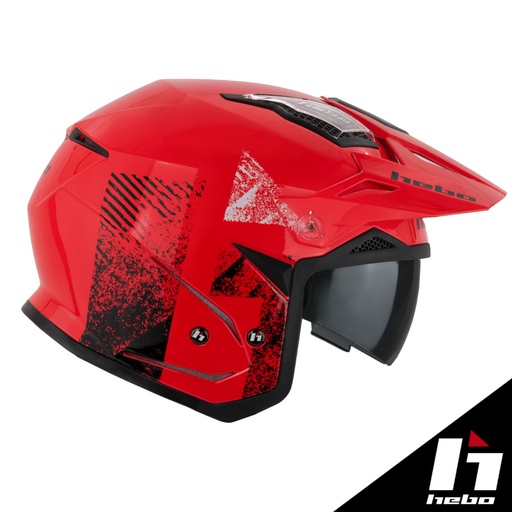 Hebo - Helmet, Zone 5, H Type, Red, Trial, HC1140R