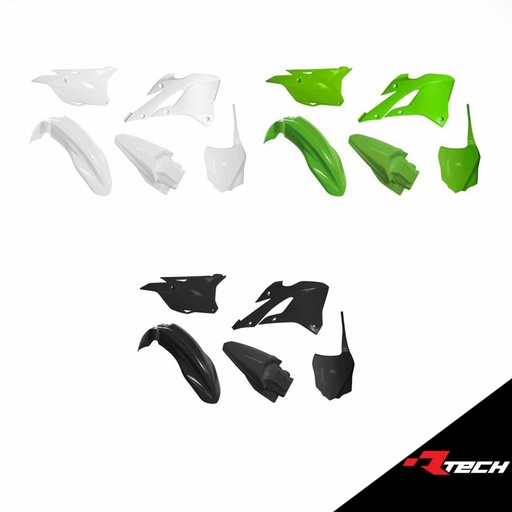 RTech R-KITKX0-VE0-585 Plastic Kit - Kawasaki KX Models (2022 to 2024) - 5 PCS - (KX Green)