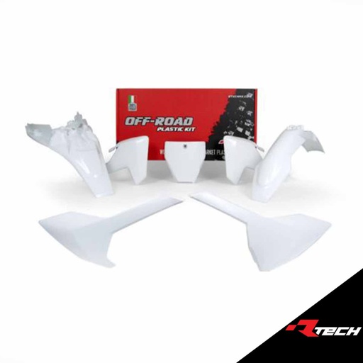 [RTECH-R-KITHSQ-OEM-585] RTech R-KITHSQ-OEM-585 Plastic Kit - Husqvarna TC Models (2018 to 2024) - 5 PCS - (White)