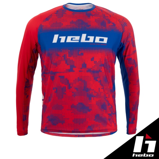 Hebo - Jersey, Pro, Race, Red, Trials, HE2176A