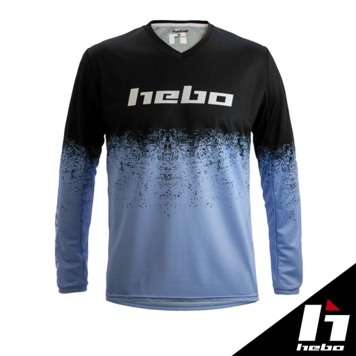 Hebo - Jersey, Pro, Trial V, Dripped, Blue, HE2186A