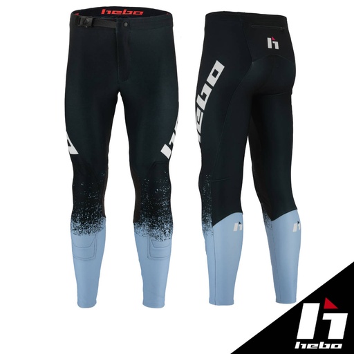 Hebo - Pants, Pro, Trial V, Dripped, Blue, HE3186A