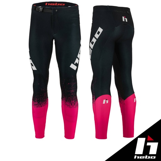 Hebo - Pants, Pro, Trial V, Dripped, Pink, HE3186RS