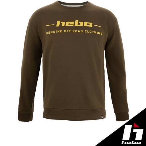 Hebo - T-Shirt, Casual Wear T, Long Sleeve, Khaki, HM5520K