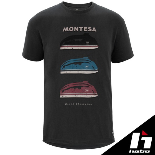 Hebo - T-Shirt, Fuel Tanks, Montesa, Grey, MT2010G