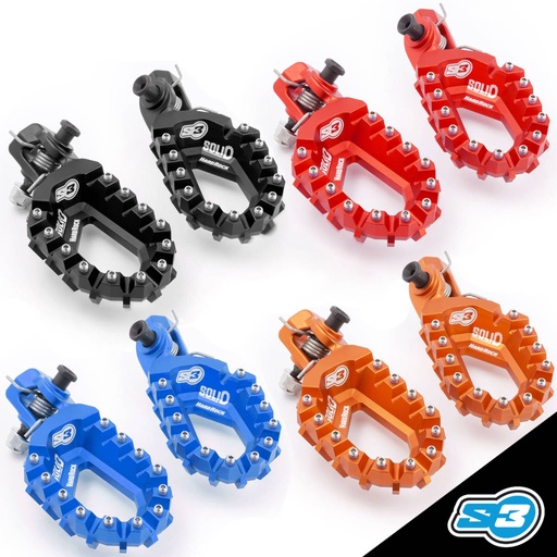 S3 - Footpegs, Hard Rock, Solid, Enduro, ESE-244