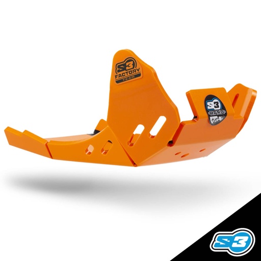 [UK-1710-O] S3 - Skid Plate, Enduro, KTM EXC TBI, 24-Up, Orange, UK-1710-O