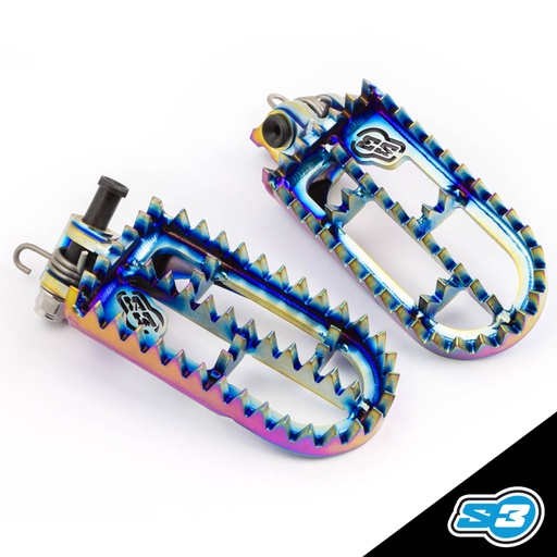 [TAY-450] S3 - Footpegs, Punk, Titanium, Enduro, TAY-450