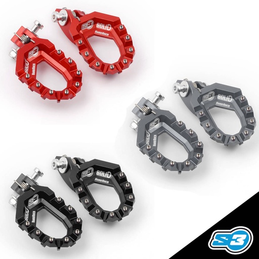 S3 - Footpegs, Hardrock, Solid, Trials, EST-466-x