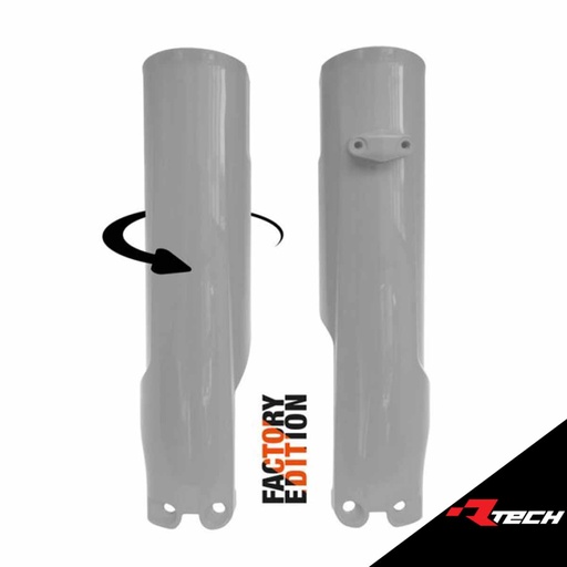 [RTECH-R-PSKTMGR0093] RTech R-PSKTMGR0093 Factory Full Wrap Fork Protectors - GasGas, Husqvarna & KTM Models  (2022 to 2024) - (Grey)