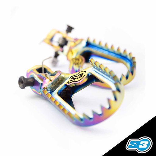 [TAS-39] S3 - Footpegs Titanium, Rainbow, TAS-39