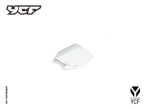 [YCF-YC110-0212-07-WH] YCF Front Number Plate for Select YCF Bikes (2024-2025) - (White)