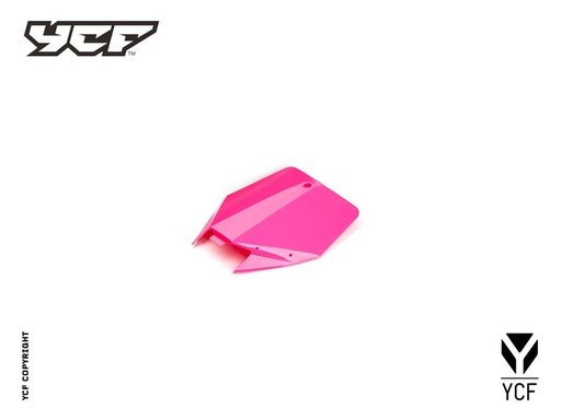 [YCF-YC110-0212-07-PK] YCF Front Number Plate for Select YCF Bikes (2024-2025) - (Pink)