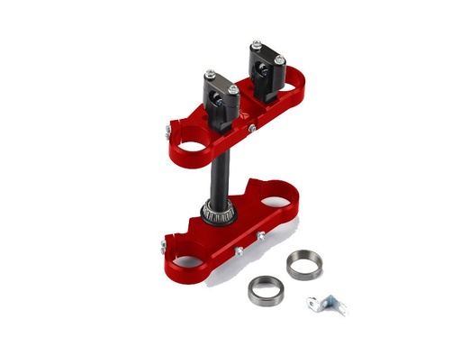 [YCF-YC110-02-053-RD] YCF 160mm 45/48 Triple Clamp Set for Select YCF Bikes (2024-2025) - (Red)