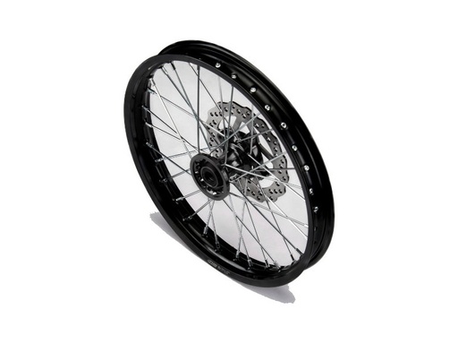[YCF-YC110-0601-40-BK] YCF 17" Front Aluminum Wheel with Brake Rotor & Sprocket for Bigy Bikes (2024-2025) - (Black)
