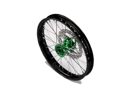 [YCF-YC110-0601-40-GR] YCF 17" Front Aluminum Wheel with Brake Rotor & Sprocket for Bigy Bikes (2024-2025) - (Green)