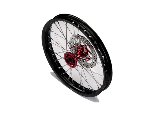 [YCF-YC110-0601-40-RD] YCF 17" Front Aluminum Wheel with Brake Rotor & Sprocket for Bigy Bikes (2024-2025) - (Red)