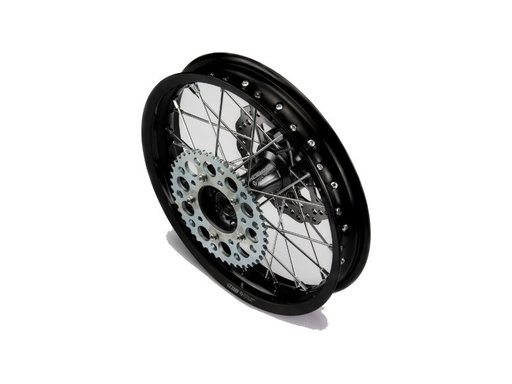 [YCF-YC110-1101-32-BK] YCF 14" Rear Aluminum Wheel with Brake Rotor & Sprocket for Bigy Bikes (2024-2025) - (Black)