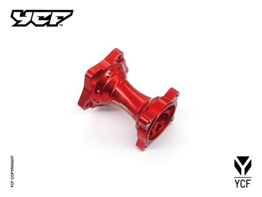 [YCF-YC110-1122-16-RD] YCF Rear Aluminum Wheel Hub for Select YCF Bikes (2024-2025) - (Red)