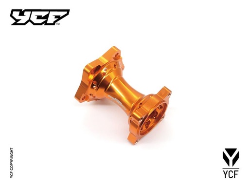 [YCF-YC110-1122-16-OR] YCF Rear Aluminum Wheel Hub for Select YCF Bikes (2024-2025) - (Orange)