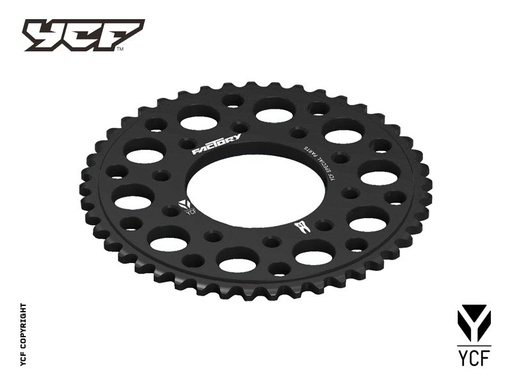[YCF-CA16R41-BK] YCF 41T Aluminum Sprocket with 5-Bolt Fixation for Select YCF Bikes (2024-2025) - (Black)