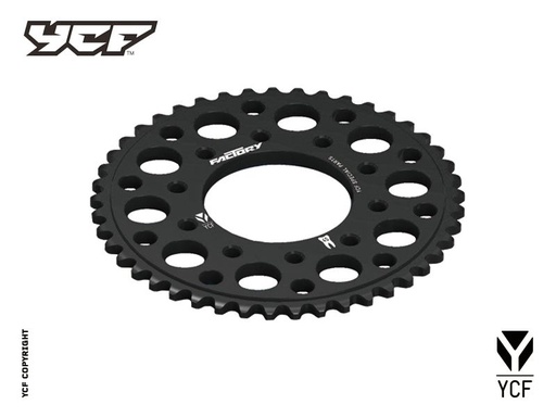 [YCF-CA16R45-BK] YCF 45T Aluminum Sprocket with 5-Bolt Fixation for Select YCF Bikes (2024-2025) - (Black)