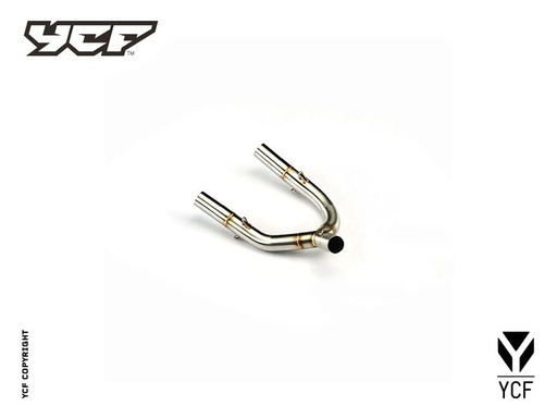 [YCF-YC110-1302-23] YCF Double Racing Mid Pipe for Pilot & SM Bikes (2024-2025)