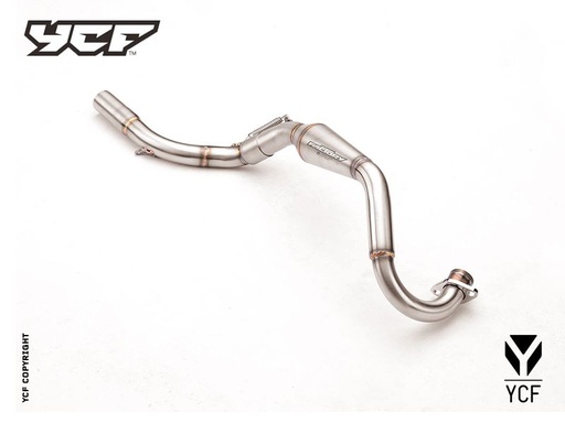 [YCF-YC110-13028-01] YCF Exhaust Mid Pipe for Factory SP3 190 Bikes (2024-2025)