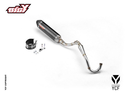 [YCF-YC110-140-01-BK] YCF Complete Racing Exhaust for Bigy Bikes (2024-2025)