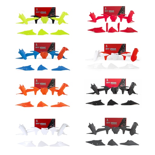 RTech Plastic Kit - KTM SX/SXF/XC/XCF Models (2019 to 2022) - 6 PCS