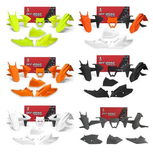 RTech Plastic Kit - KTM EXC/EXCF/XC-W Models (2017 to 2019) - 6 PCS