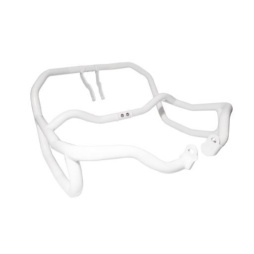 [CPD-AJP-PR7-CRASHBAR-WH] Aluminum Crash Bar for AJP PR7 650 Adventure Bikes (White)