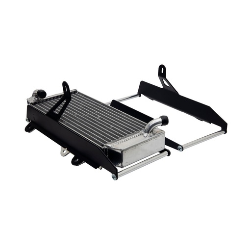 [CPD-AJP-PR7-RADIATOR-GUARD-TBK] Aluminum Trail Radiator Guard for AJP PR7 650 Adventure Bikes (Textured Black)