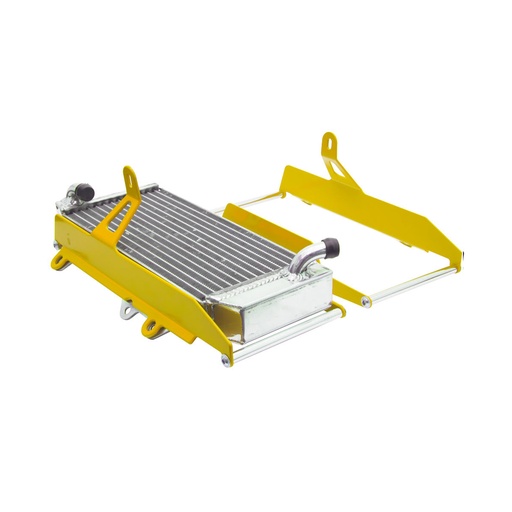 [CPD-AJP-PR7-RADIATOR-GUARD-YW] Aluminum Trail Radiator Guard for AJP PR7 650 Adventure Bikes (Yellow)