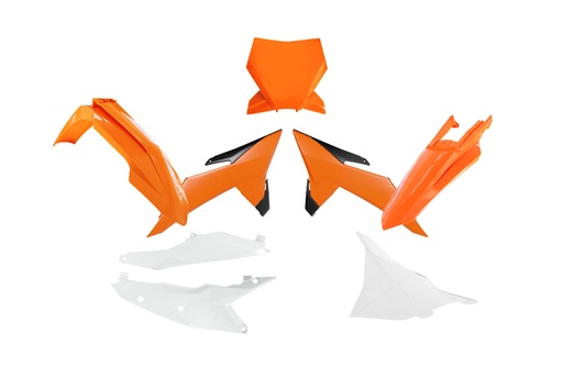 [RTECH-R-KITKTM-AR1-025] RTech Plastic Kit - KTM SX/XC/SXF/XCF Models (2024 to 2025) - 6 PCS - (KTM Orange / Black / White)