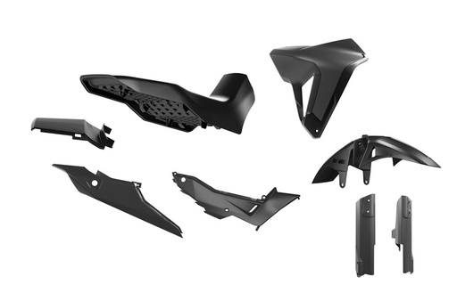[RTECH-R-KITALP-NR0-024] RTech Plastic Kit - Honda Transalp 750 Models (2023 to 2025) - 7 PCS - (Black)